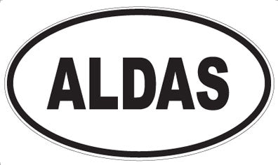 ALDAS - Oval Sticker