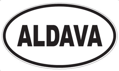 ALDAVA - Oval Sticker