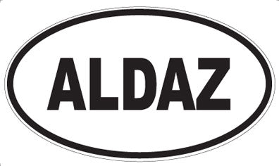 ALDAZ - Oval Sticker