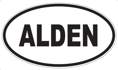 ALDEN - Oval Sticker