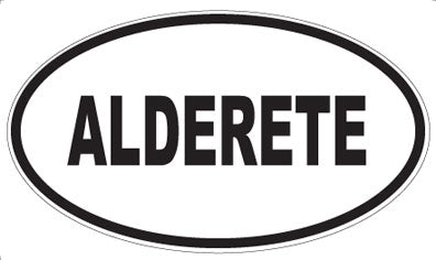 ALDERETE - Oval Magnet