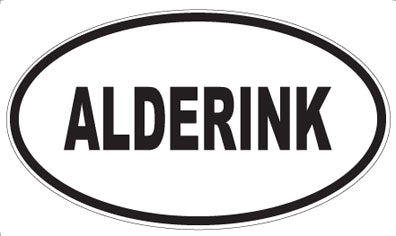 ALDERINK - Oval Sticker