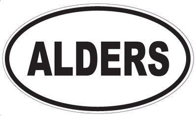 ALDERS - Oval Sticker