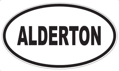 ALDERTON - Oval Magnet