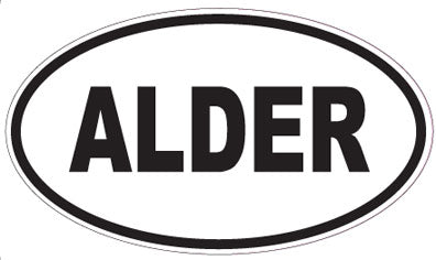 ALDER - Oval Magnet