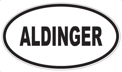 ALDINGER - Oval Sticker