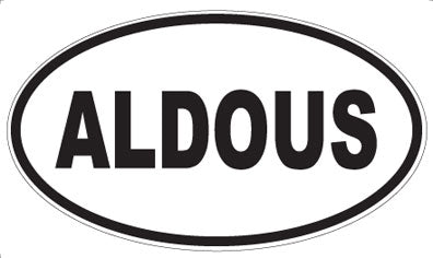 ALDOUS - Oval Sticker