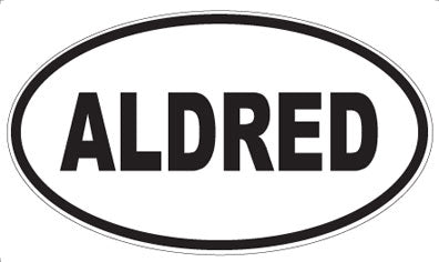 ALDRED - Oval Sticker