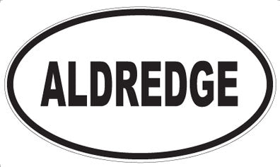 ALDREDGE - Oval Sticker