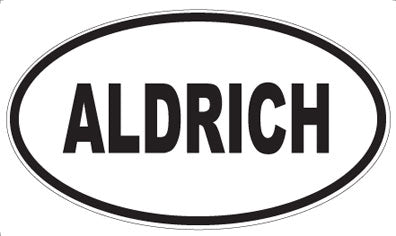 ALDRICH - Oval Magnet