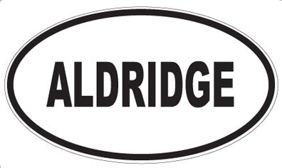 ALDRIDGE - Oval Sticker
