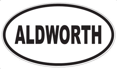 ALDWORTH - Oval Magnet