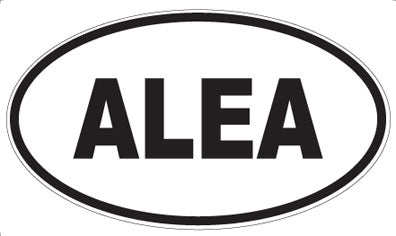ALEA - Oval Sticker