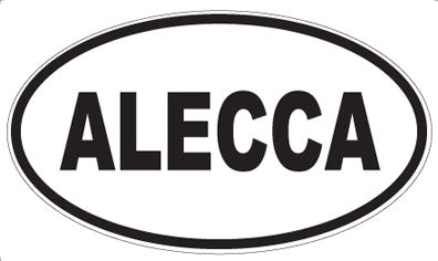 ALECCA - Oval Sticker