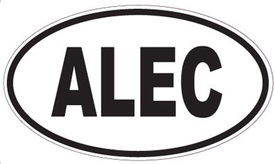 ALEC - Oval Sticker