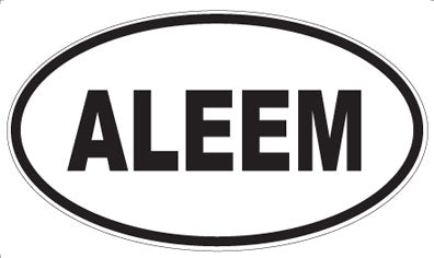 ALEEM - Oval Magnet
