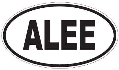 ALEE - Oval Sticker