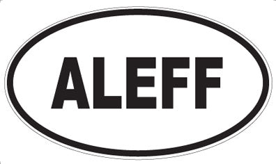 ALEFF - Oval Sticker