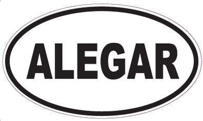 ALEGAR - Oval Sticker