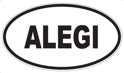 ALEGI - Oval Sticker