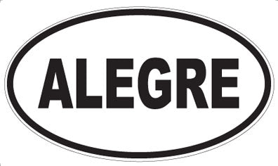 ALEGRE - Oval Magnet