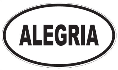 ALEGRIA - Oval Sticker