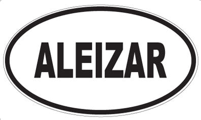 ALEIZAR - Oval Sticker