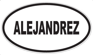 ALEJANDREZ - Oval Sticker