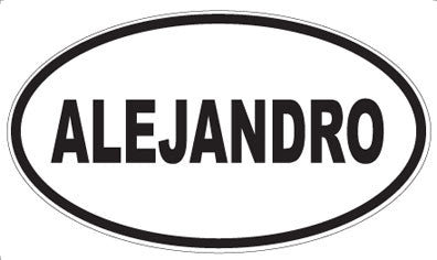 ALEJANDRO - Oval Magnet