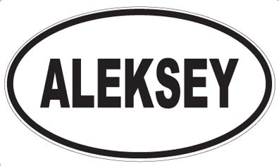 ALEKSEY - Oval Magnet