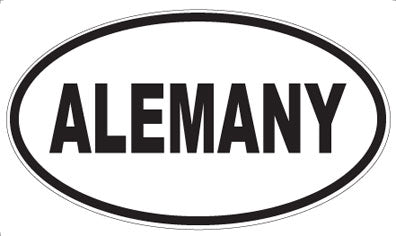 ALEMANY - Oval Sticker