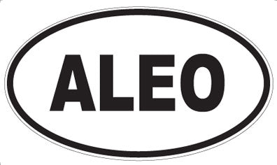 ALEO - Oval Sticker
