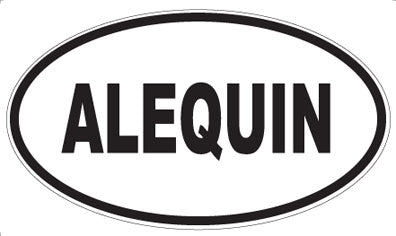 ALEQUIN - Oval Sticker