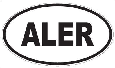 ALER - Oval Sticker