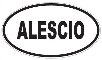 ALESCIO - Oval Magnet