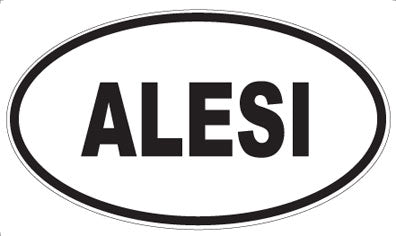 ALESI - Oval Sticker