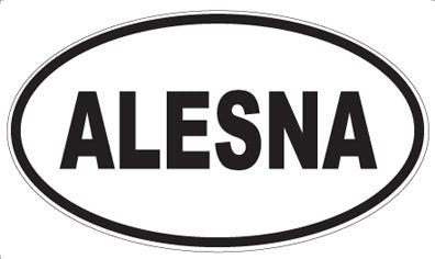 ALESNA - Oval Magnet