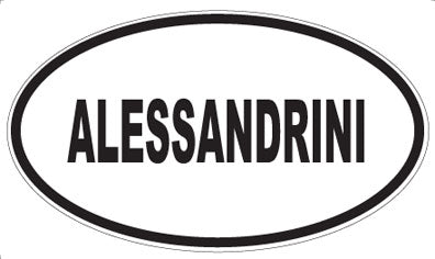 ALESSANDRINI - Oval Sticker
