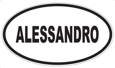 ALESSANDRO - Oval Sticker