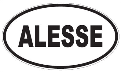 ALESSE - Oval Sticker