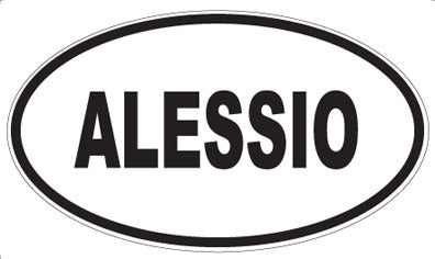 ALESSIO - Oval Sticker