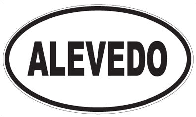 ALEVEDO - Oval Magnet