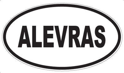 ALEVRAS - Oval Magnet