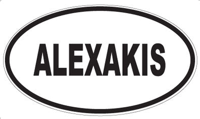 ALEXAKIS - Oval Sticker
