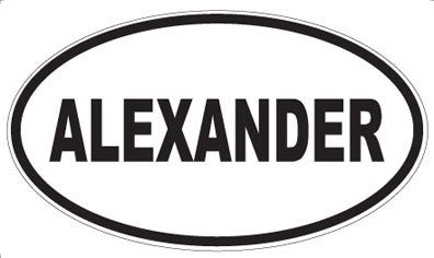 ALEXANDER - Oval Magnet