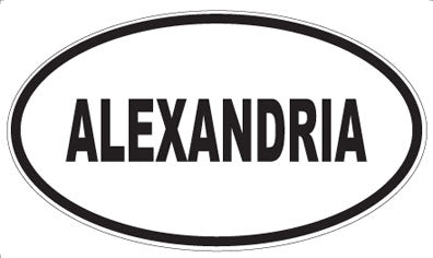ALEXANDRIA - Oval Magnet