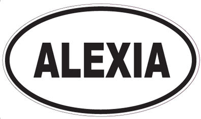 ALEXIA - Oval Sticker
