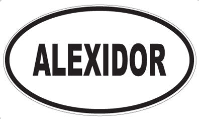 ALEXIDOR - Oval Sticker
