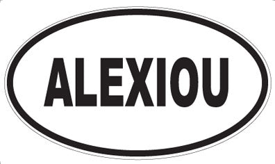 ALEXIOU - Oval Magnet