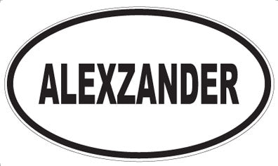ALEXZANDER - Oval Magnet